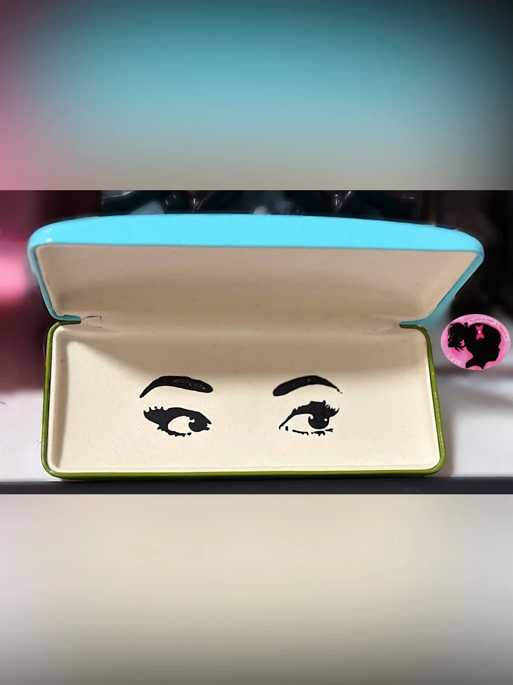 Kate Spade - Color-block Eyeglass Case (does not fit sunglasses)